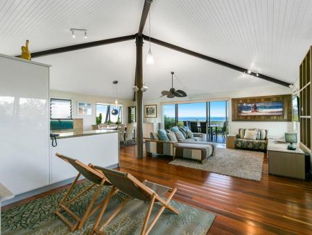 open plan living to ocean views